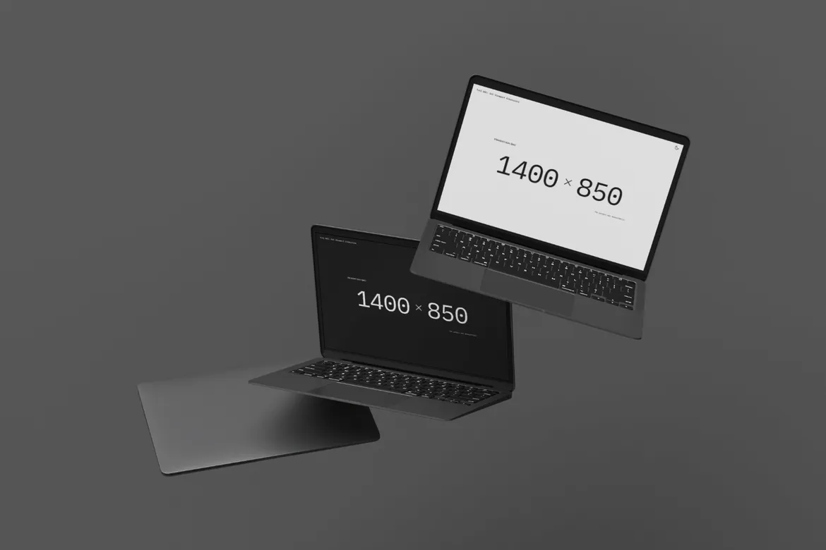 Laptops showing the viewport app in light mode and dark mode.